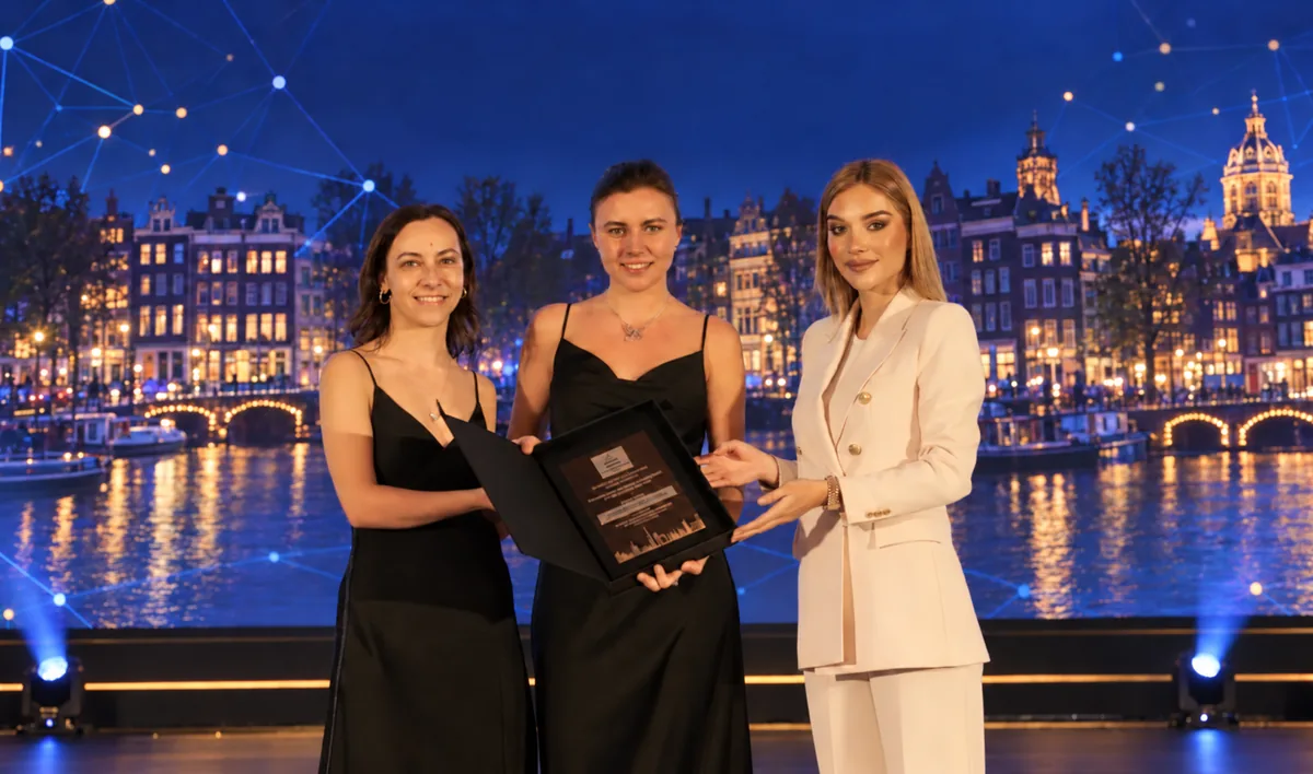 DSC Next Awards presentation on the Amsterdam stage